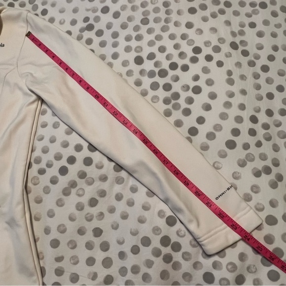 Columbia Soft Shell Off White Omni-Shield Full Zip Jacket Size Small - Picture 14 of 14